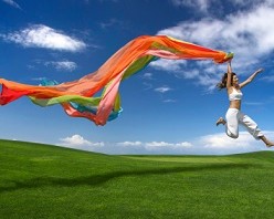 Rainbow woman